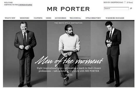 mr porter website